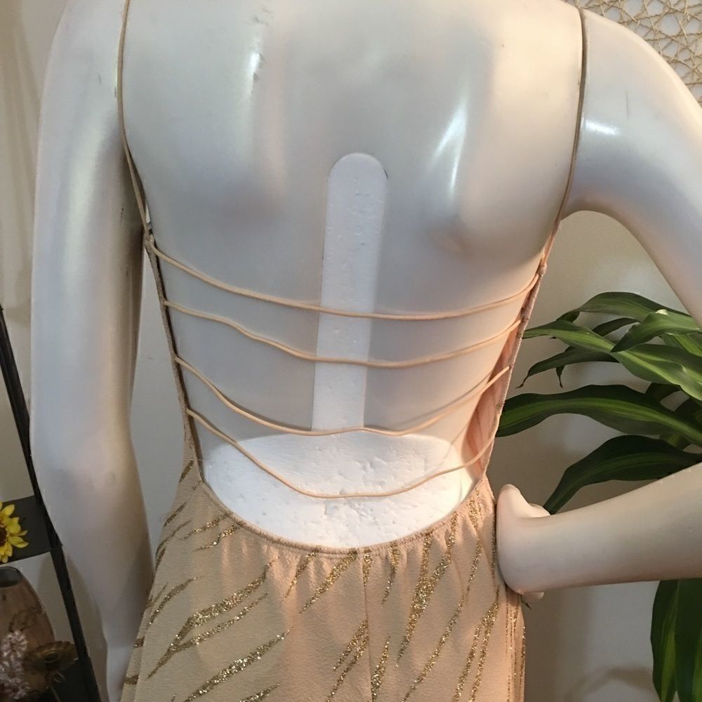 New! Tiger Pattern Open back maxi w/side slit - Picture 7 of 11